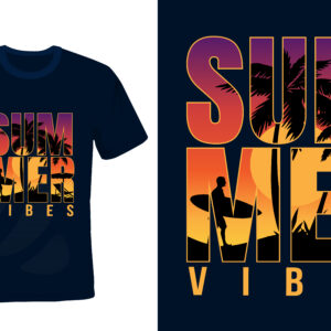 Camping Adventure Emblem with Mountains and Sunset T-shirt Design